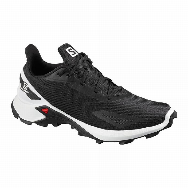 Chaussures De Trail Running Salomon Homme Noir / Blanche - Salomon ALPHACROSS BLAST - France (7821-V